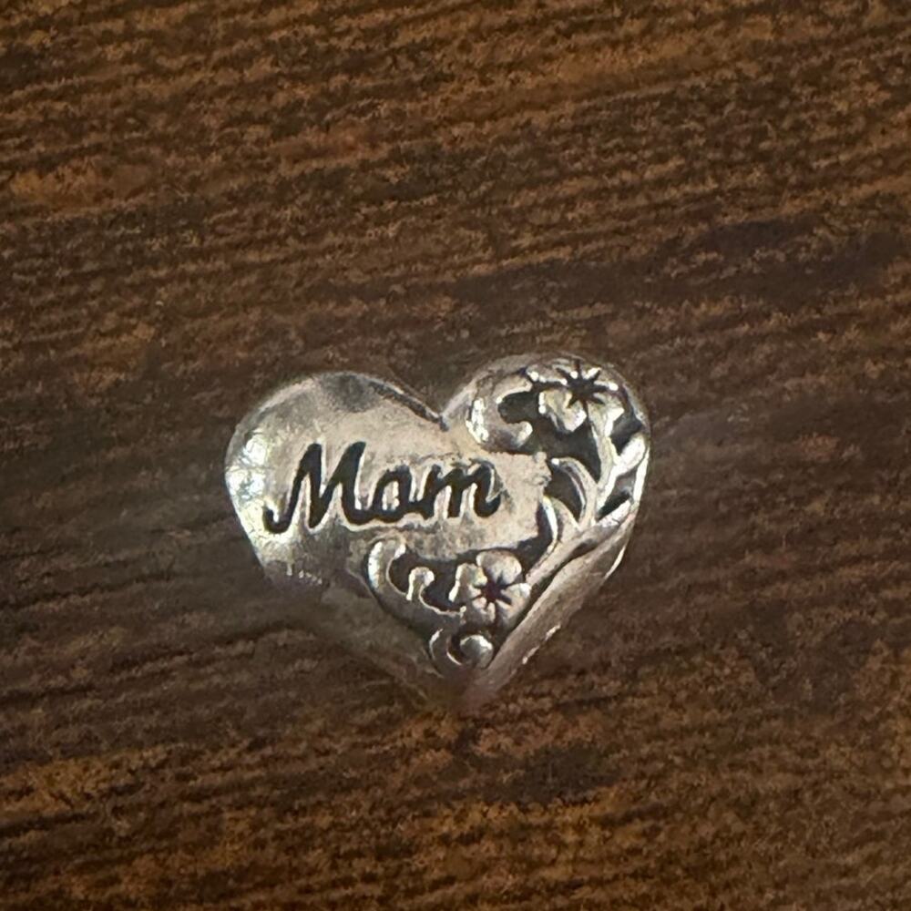 Sterling Silver Mom Charm